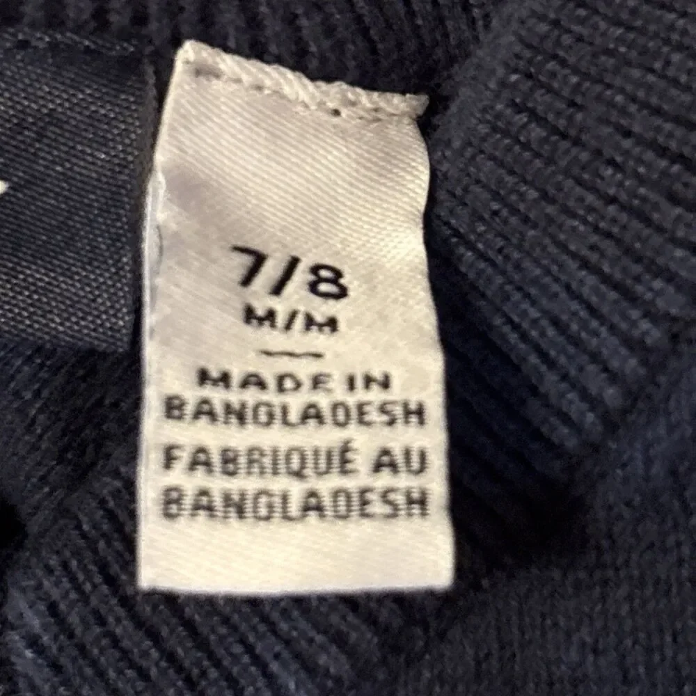 Girls Children's Place Navy Blue V-neck Pullover Knit Sweater Size 7/8